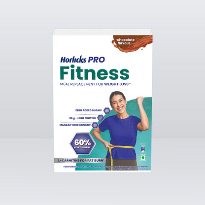 Horlicks Pro Fitness Chocolate 400g BIB,Meal Replacement for Weight Loss