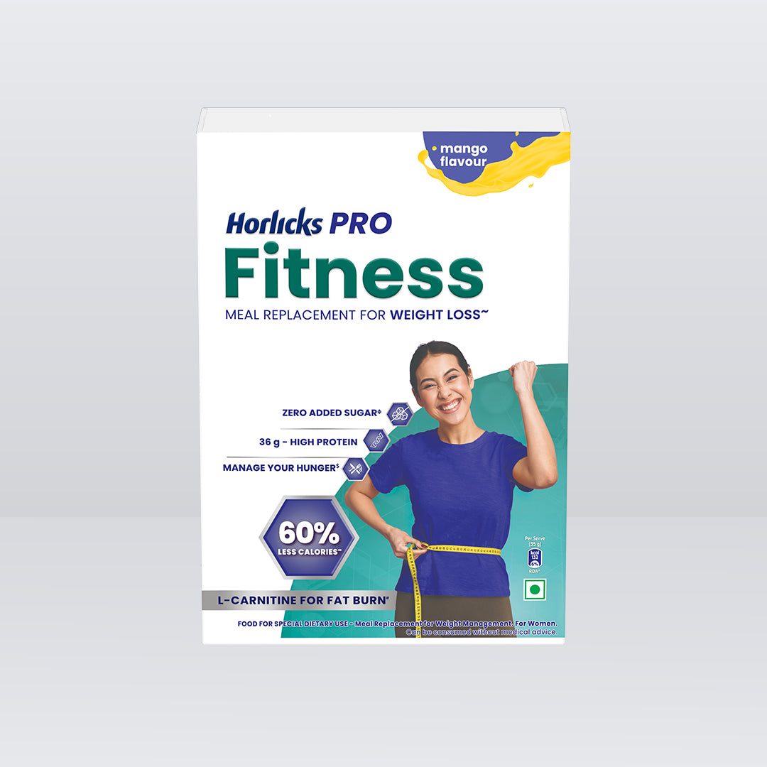 Horlicks Pro Fitness Mango 400g BIB, Meal Replacement for Weight Loss