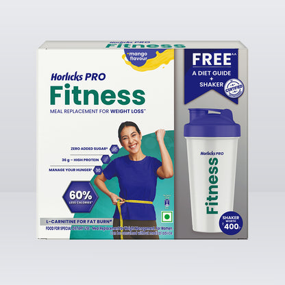 Horlicks Pro Fitness Mango 400g, Meal Replacement for Weight Loss
