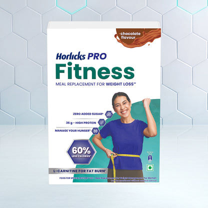 Horlicks Pro Fitness Chocolate 400g BIB,Meal Replacement for Weight Loss