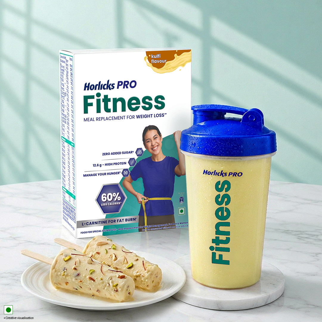 Horlicks Pro Fitness Kulfi 400g, Meal Replacement for Weight Loss