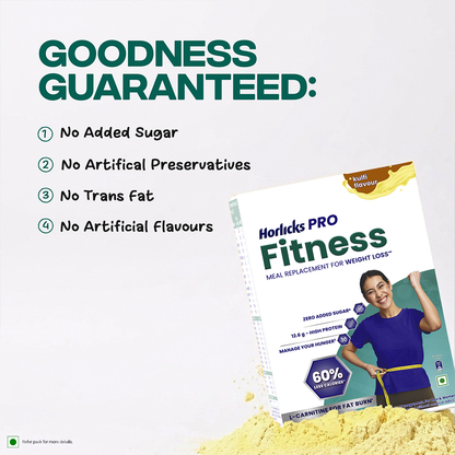Horlicks Pro Fitness Kulfi 400g, Meal Replacement for Weight Loss