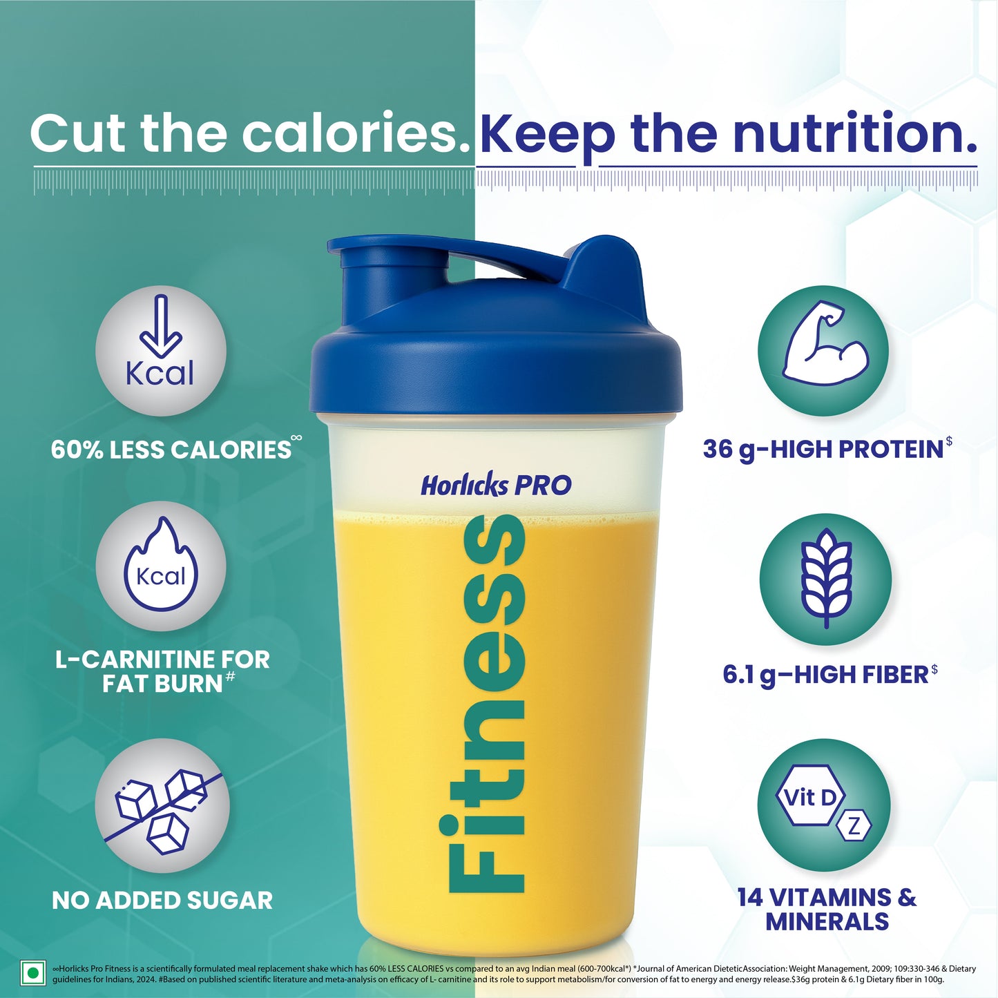 Horlicks Pro Fitness Mango Combo (400gm+400gm), Meal Replacement for Weight Loss